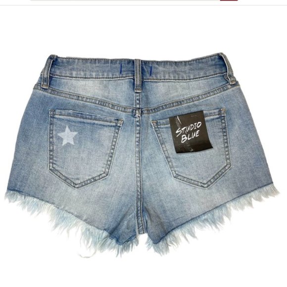 Nwt Studio Blue Lulu High Rise Short 